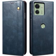 Защитный чехол UniCase Leather Wallet для Motorola Edge 40 - Blue: фото 1 из 7