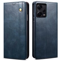 Защитный чехол UniCase Leather Wallet для Xiaomi Poco X5 Pro / Redmi Note 12 Pro 5G - Blue: фото 1 из 11