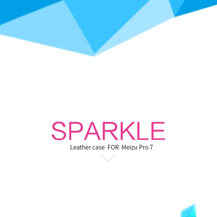 Чохол-книжка NILLKIN Sparkle Series для Meizu PRO 7 - Black: фото 8 з 23