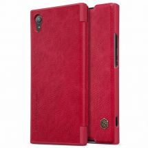 Чехол-книжка NILLKIN Qin Series для Sony Xperia XA1 - Red: фото 1 из 11