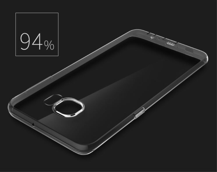 Силиконовая накладка ROCK Ultrathin TPU для Samsung Galaxy S6 edge+ (G928) - Gray: фото 3 з 5