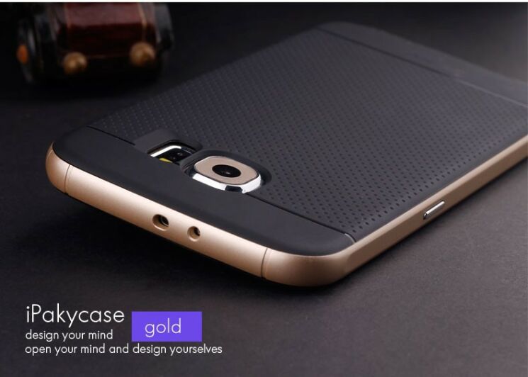 Чехол IPAKY Hybrid Cover для Samsung Galaxy S6 (G920) - Gold: фото 1 из 14