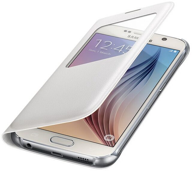Чехол S View Cover для Samsung S6 (G920) EF-CG920PBEGWW - White: фото 4 из 5