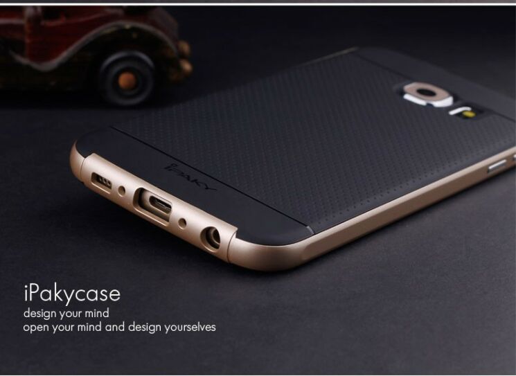 Чехол IPAKY Hybrid Cover для Samsung Galaxy S6 (G920) - Gold: фото 2 из 14