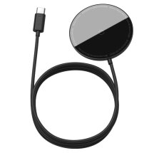 Бездротовий зарядний пристрій Baseus Simple Mini Magnetic - Black: фото 1 з 28