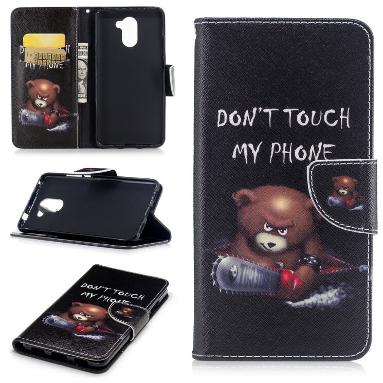 Чохол-книжка Deexe Color Wallet для Huawei Y7 - Don't Touch My Phone: фото 1 з 8