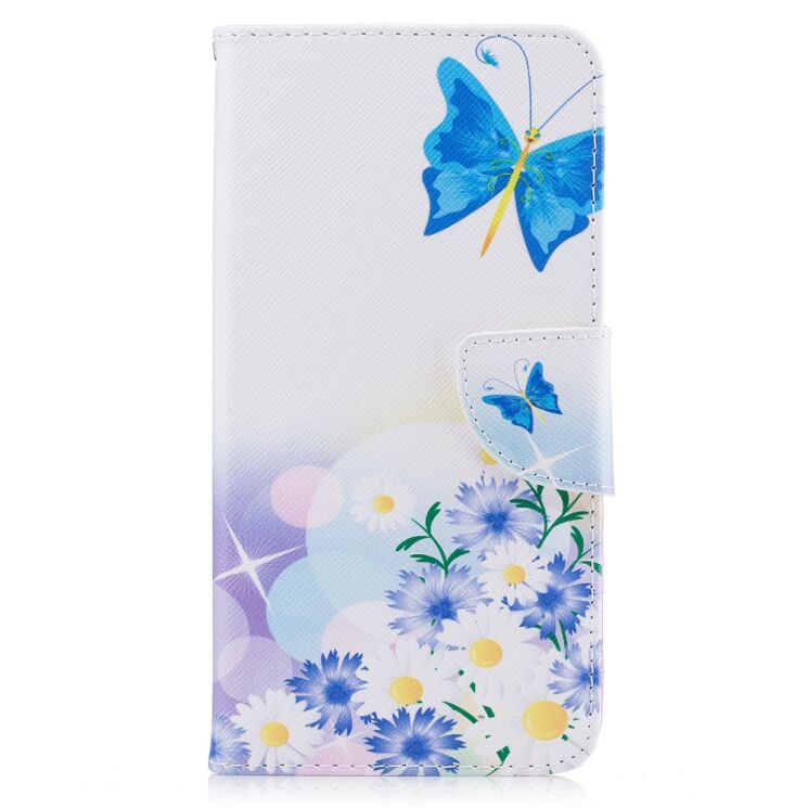 Чехол-книжка Deexe Color Wallet для Huawei Y7 - Butterfly in Flowers B: фото 2 из 8