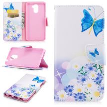 Чехол-книжка Deexe Color Wallet для Huawei Y7 - Butterfly in Flowers B: фото 1 из 8