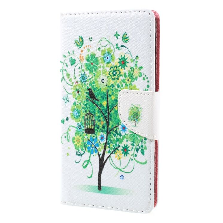Чехол-книжка Deexe Color Wallet для Lenovo K6 Note - Colorful Tree: фото 2 из 5