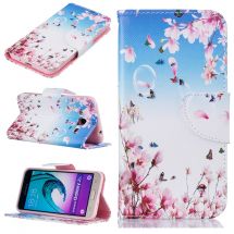 Чохол-книжка Deexe Color Wallet для Samsung Galaxy J3 (2016) - Butterfly in Flowers: фото 1 з 8