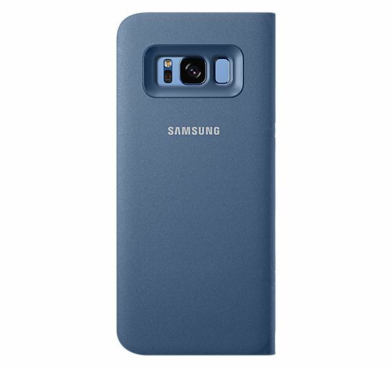 Чехол-книжка LED View Cover для Samsung Galaxy S8 (G950) EF-NG950PLEGRU - Blue: фото 3 из 4