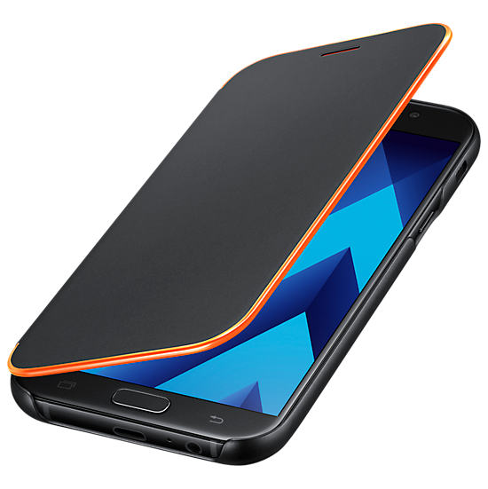 Чехол-книжка Neon Flip Cover для Samsung Galaxy A7 2017 (A720) EF-FA720PBEGRU - Black: фото 4 из 8