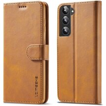 Чохол LC.IMEEKE Wallet Case для Samsung Galaxy S22 - Light Brown: фото 1 з 11