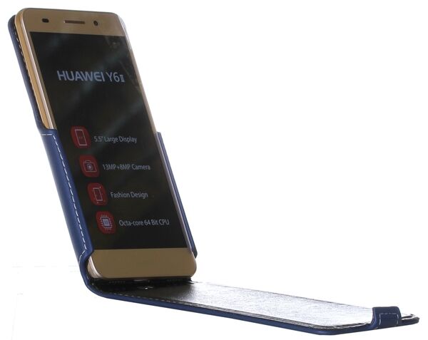 Чехол RED POINT Flip для Huawei Y6 II - Blue: фото 5 из 5