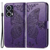 Чохол UniCase Butterfly Pattern для Xiaomi Poco F5 / Redmi Note 12 Turbo - Purple: фото 1 з 9