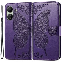 Чохол UniCase Butterfly Pattern для Xiaomi Redmi 13C / Poco C65 - Dark Purple: фото 1 з 5