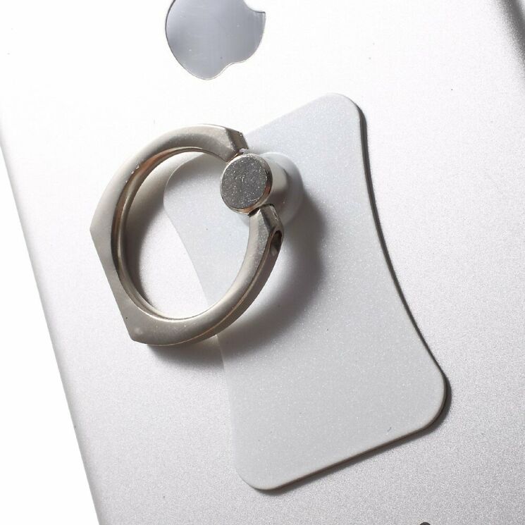 Кольцо-держатель для смартфона Deexe Metal Ring - White: фото 3 из 7