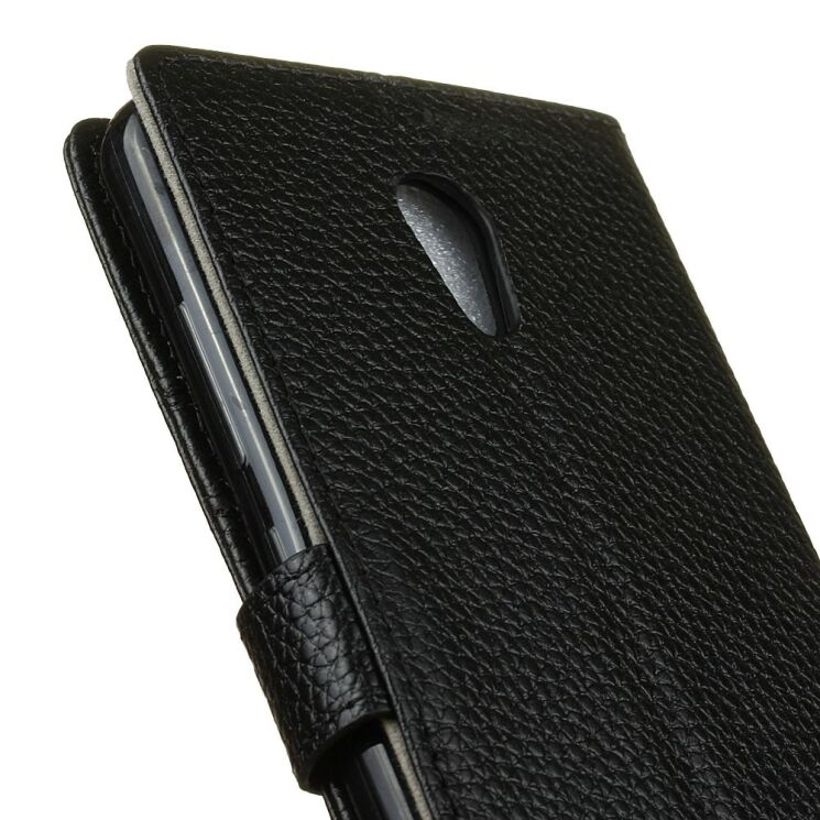 Кожаный чехол-книжка UniCase Leather Cover для Meizu M5s - Black: фото 3 з 6