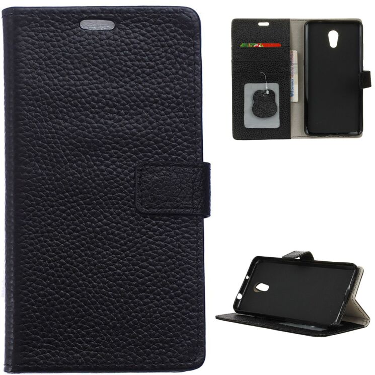 Кожаный чехол-книжка UniCase Leather Cover для Meizu M5s - Black: фото 1 з 6