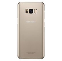 Пластиковый чехол Clear Cover для Samsung Galaxy S8 Plus (G955) EF-QG955CFEGRU - Gold: фото 1 из 5