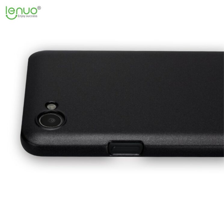 Пластиковый чехол LENUO Silky Touch для LG Q6 - Black: фото 5 из 10