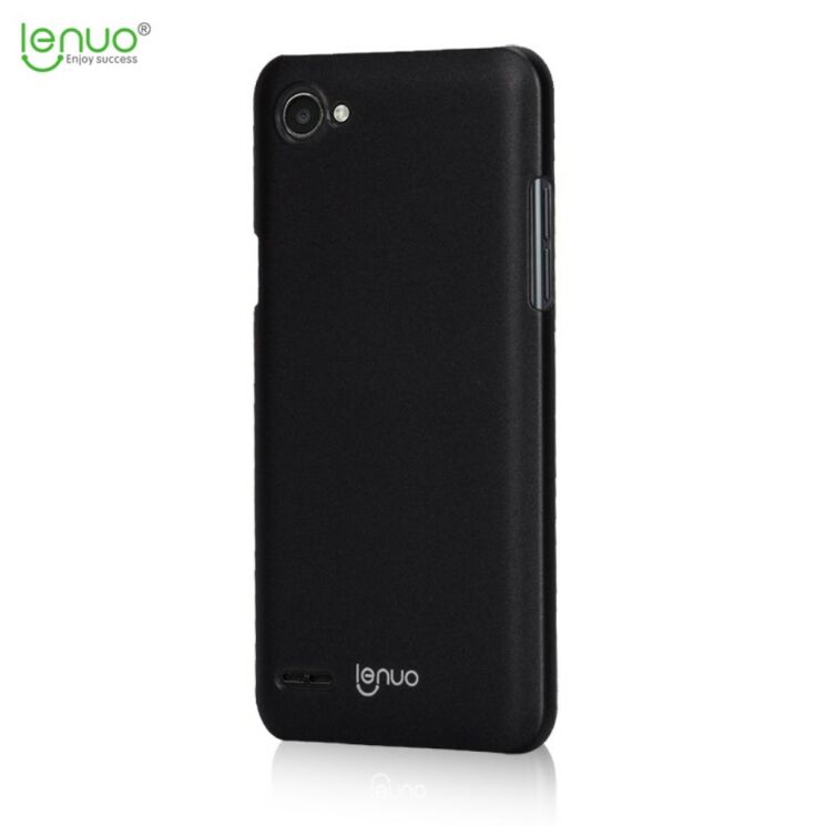 Пластиковый чехол LENUO Silky Touch для LG Q6 - Black: фото 3 из 10