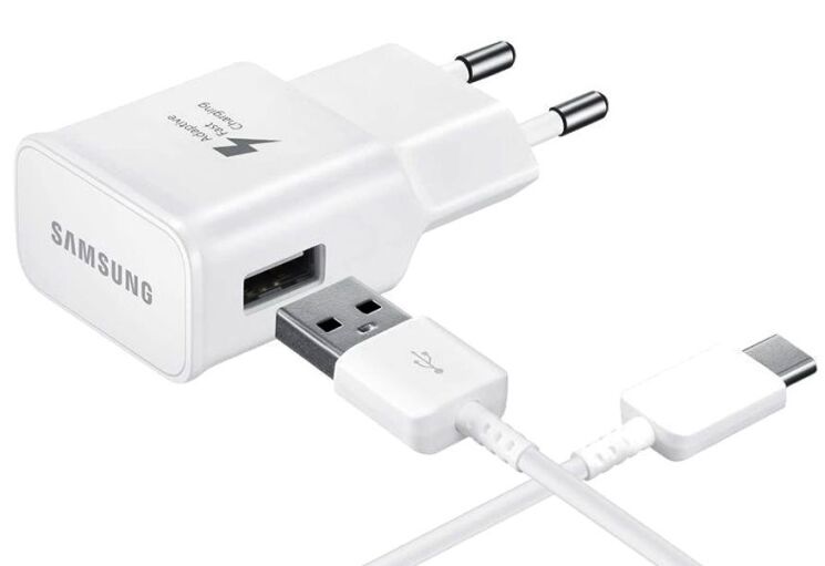 Мережевий зарядний пристрій Samsung Fast Charging 15W (USB Type-C) EP-TA20EWECGRU - White: фото 1 з 4