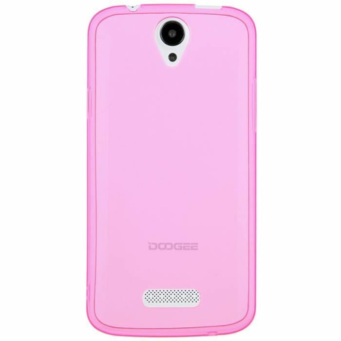 Силіконовий чохол Deexe Soft Case для Doogee X6 / X6 Pro - Pink: фото 3 з 4