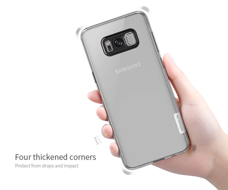 Силіконовий (TPU) чохол NILLKIN Nature для Samsung Galaxy S8 (G950) - Gray: фото 12 з 15