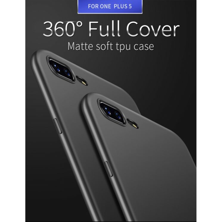Силиконовый (TPU) чехол X-LEVEL Matte для OnePlus 5 - Wine Red : фото 2 из 10