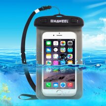 Влагозащитный чехол HAWEEL Waterproof Bag для смартфонов (размер: L) - Grey: фото 1 из 12