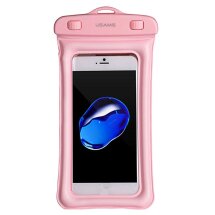 Вологозахисний чохол USAMS YD007 Waterproof для смартфонів з габаритами до 160*80mm - Pink: фото 1 з 9