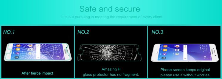Защитное стекло NILLKIN Amazing H для Samsung Galaxy A3 2016 (A310): фото 10 из 14
