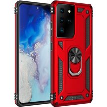 Захисний чохол Deexe Armor Case для Samsung Galaxy S21 Ultra (G998) - Red: фото 1 з 9
