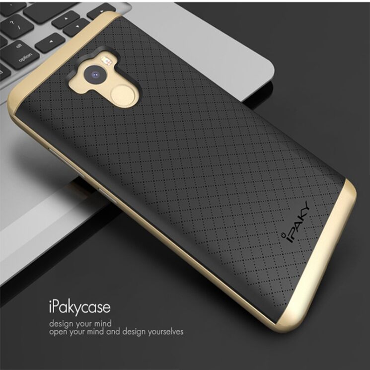Защитный чехол IPAKY Hybrid для Xiaomi Redmi 4 Prime / Redmi 4 Pro - Gold: фото 2 из 8
