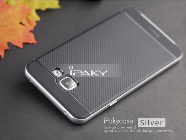 Накладка IPAKY Hybrid Cover для Samsung Galaxy A5 (2016) - Silver: фото 2 з 6
