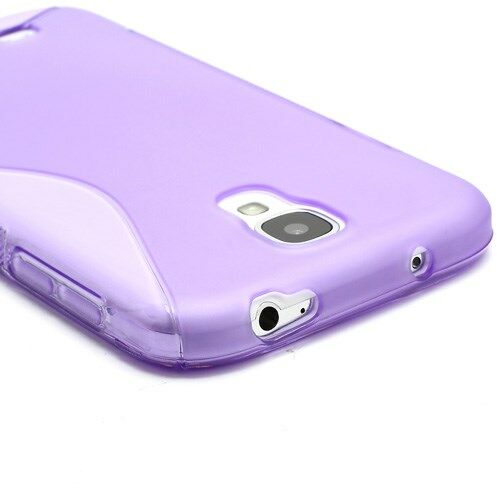 Силиконовая накладка Deexe S Line для Samsung Galaxy S4 (i9500) - Purple: фото 3 з 5