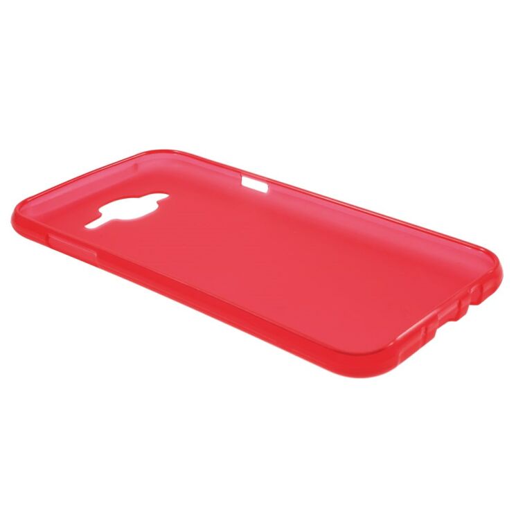 Силиконовая накладка Deexe Frosted Case для Samsung Galaxy J7 (J700) / J7 Neo (J701) - Red: фото 3 из 6