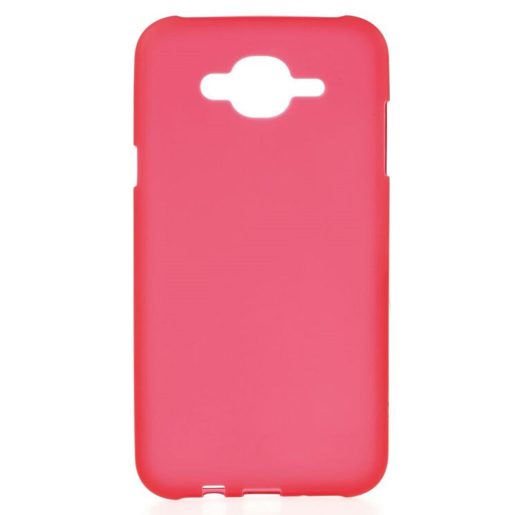 Силиконовая накладка Deexe Frosted Case для Samsung Galaxy J7 (J700) / J7 Neo (J701) - Red: фото 1 з 6