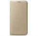 Чехол Flip Wallet Fabric для Samsung S6 (G920) EF-WG920BBEGRU - Gold (S6-2412F). Фото 1 из 4