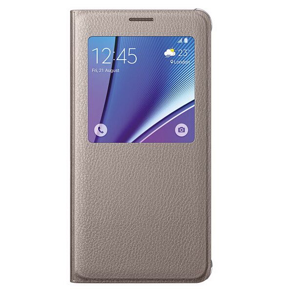 S View Cover! Чехол для Samsung Galaxy Note 5 (N920) EF-CN920P - Gold: фото 2 из 7