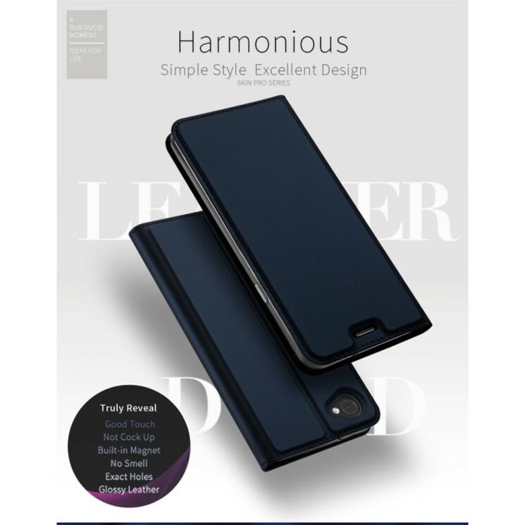 Чехол-книжка DUX DUCIS Skin Pro для LG Q6 - Grey: фото 6 из 25