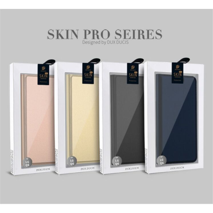 Чехол-книжка DUX DUCIS Skin Pro для LG Q6 - Rose Gold: фото 25 из 25