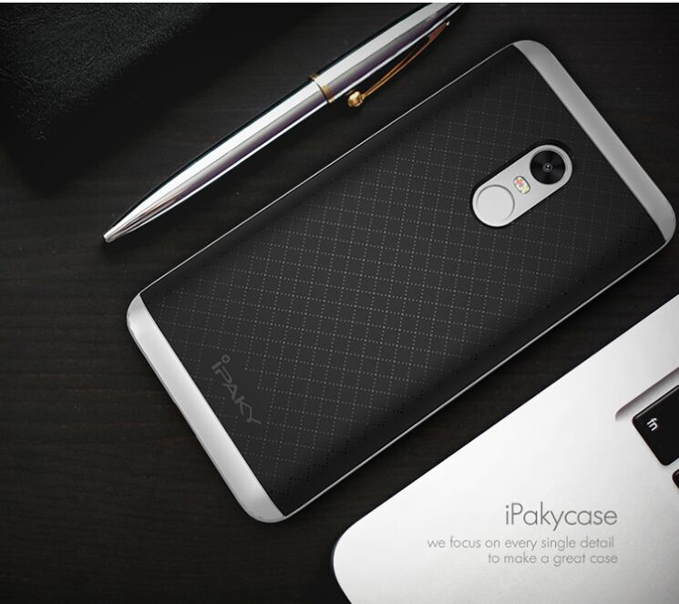 Чехол IPAKY Hybrid для Xiaomi Redmi Note 4X - Silver: фото 3 из 12