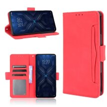 Чехол Deexe Wallet Stand для Xiaomi Black Shark 4 / 4 Pro - Red: фото 1 из 9