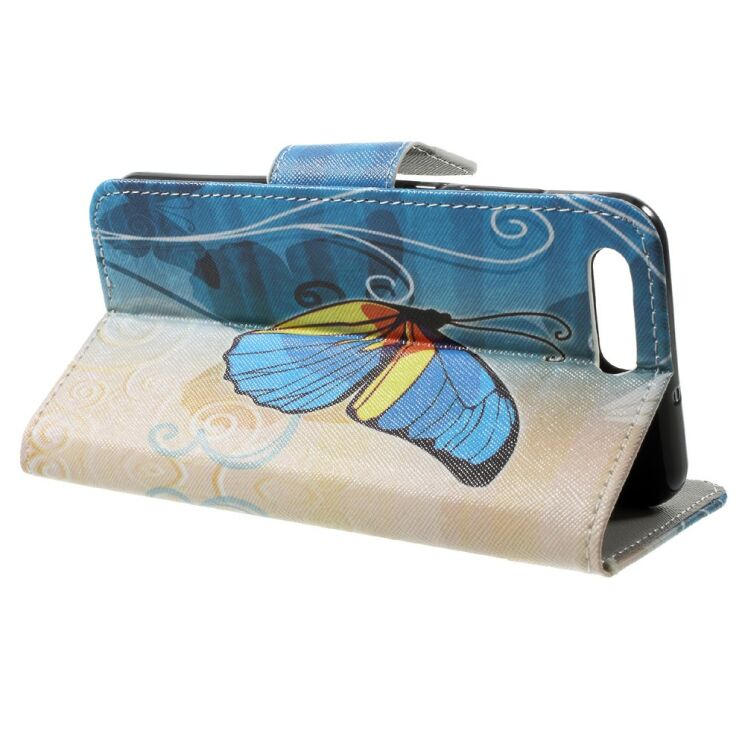 Чехол-книжка Deexe Color Wallet для Asus ZenFone 4 (ZE554KL) - Blue Butterfly: фото 4 из 5