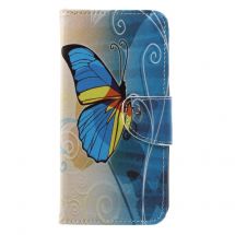 Чехол-книжка Deexe Color Wallet для Asus ZenFone 4 (ZE554KL) - Blue Butterfly: фото 1 из 5