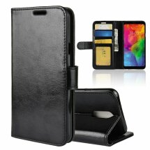 Чохол-книжка Deexe Wallet Style для LG Q7 / Q7+ - Black: фото 1 з 10