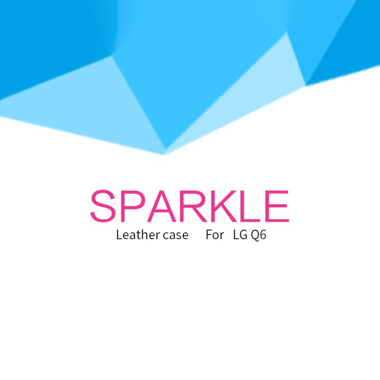 Чохол-книжка NILLKIN Sparkle Series для LG Q6 - Gold: фото 8 з 26