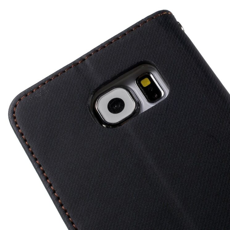 Чехол-книжка ROAR KOREA Cloth Texture для Samsung Galaxy S6 (G920) - Black: фото 10 из 11